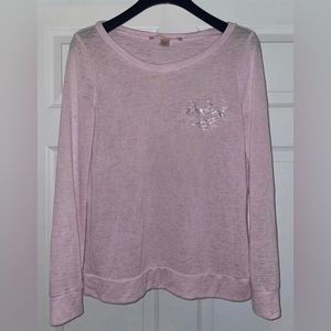 Victoria's Secret Bombshell Sleep Long Sleeve Intimates Pajama Top
